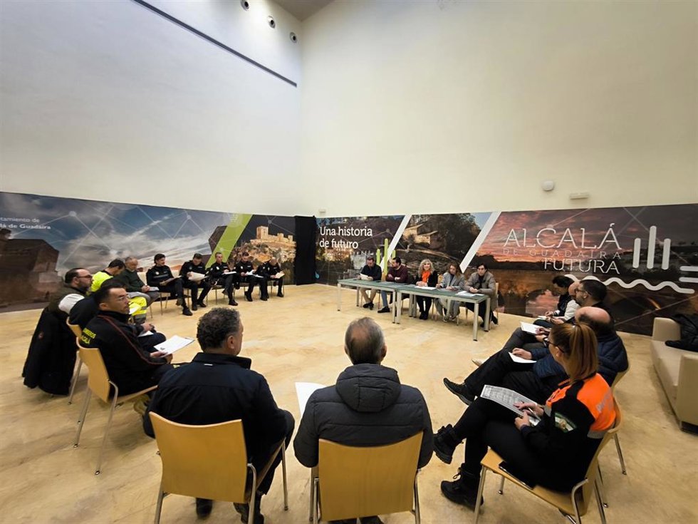 Reunión de los responsables del 'Plan Serpentina' para la coordinación de los eventos de calle del Carnaval.