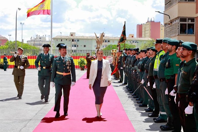 Archivo - La presidenta del Govern, Marga Prohens, en la conmemoración del 180º aniversario de la fundación de la Guardia Civil.