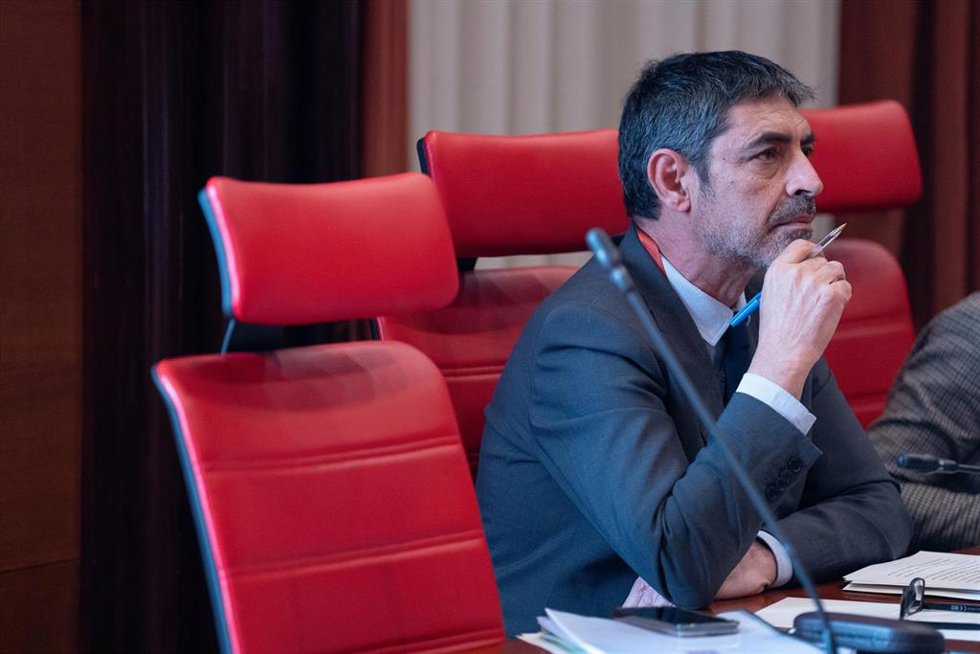 El director general de Mossos, Josep Lluís Trapero, comparece en la Comisión de Interior del Parlament.