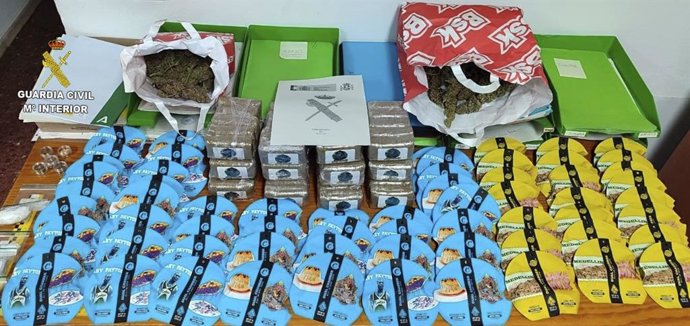 Sustancias estupefacientes detectadas en un control de alcoholemia en la A-49 en Huelva