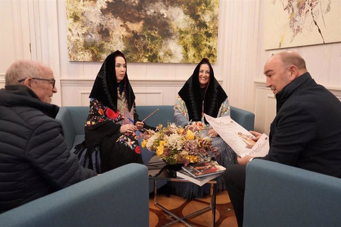 Un momento de la recepción en la Diputación.