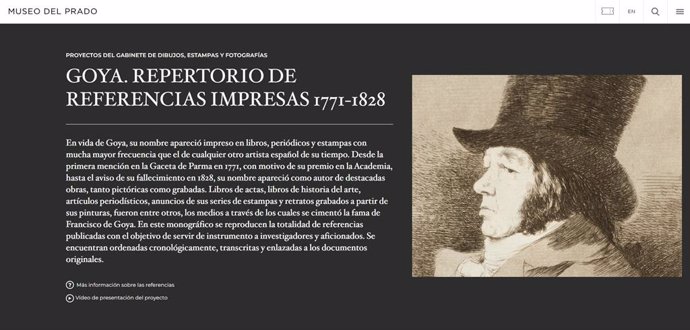 El 'Repertorio de referencias impresas. 1771-1828', disponible en la web, facilita el acceso a un corpus documental de gran valor para investigadores y amantes del arte, y público en general.