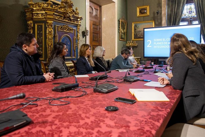 Reunión en el Ayuntamiento para la solicitud de fondos europeos para el distrito Este-Alcosa-Torreblanca