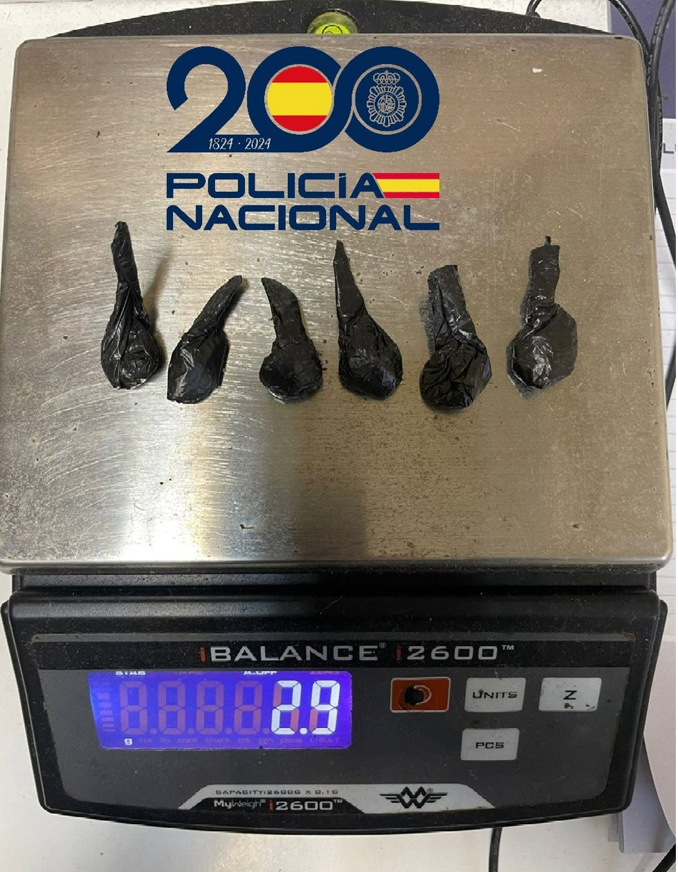 Droga incautada en un local de ocio de Avilés.