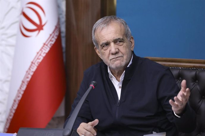 Archivo - El presidente de Irán, Masud Pezeshkian