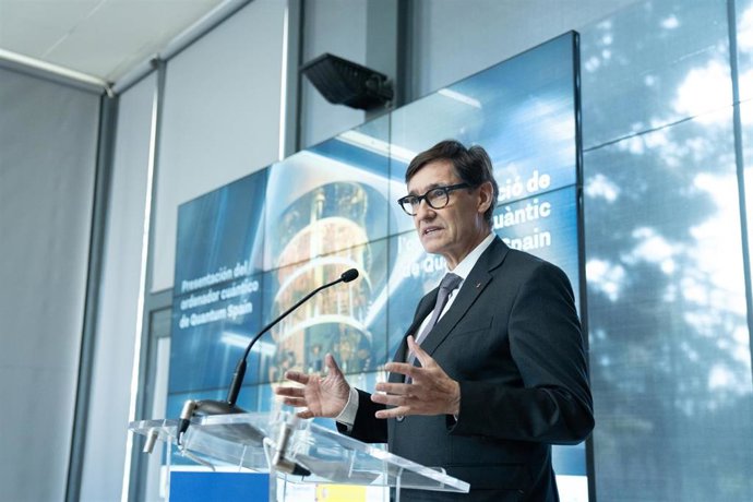 El presidente de la Generalitat, Salvador Illa, en el Barcelona Supercomputing Center (BSC)