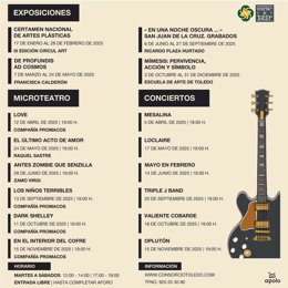 Programación de la Cámara Bufa de Toledo en 2025.