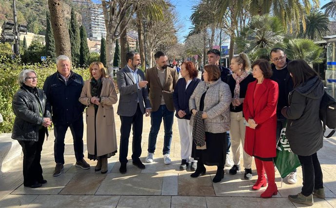El grupo municipal socialista en el Ayuntamiento de Málaga ha expresado en una rueda de prensa su "firme rechazo al proyecto de construcción del hotel rascacielos en el dique de Levante".
