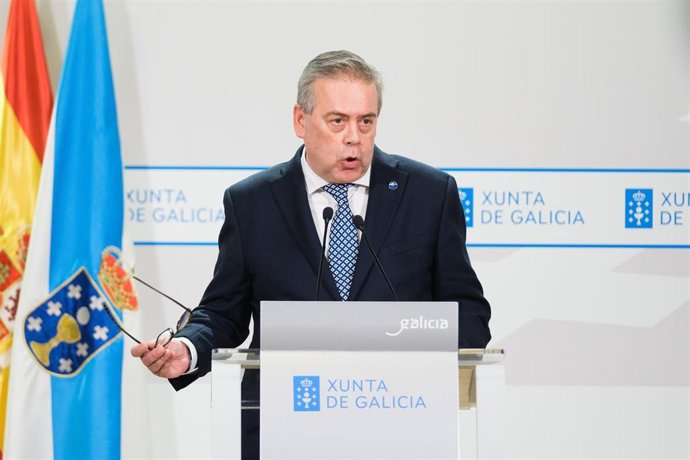 El conselleiro de Sanidade, Antonio Gómez Caamaño, en una intervención.