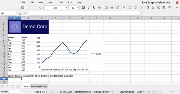 Calc de LibreOffice.