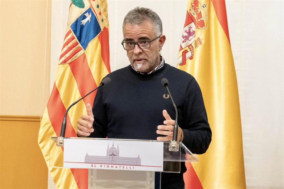 El diputado de Podemos en las Cortes de Aragón, Andoni Corrales.