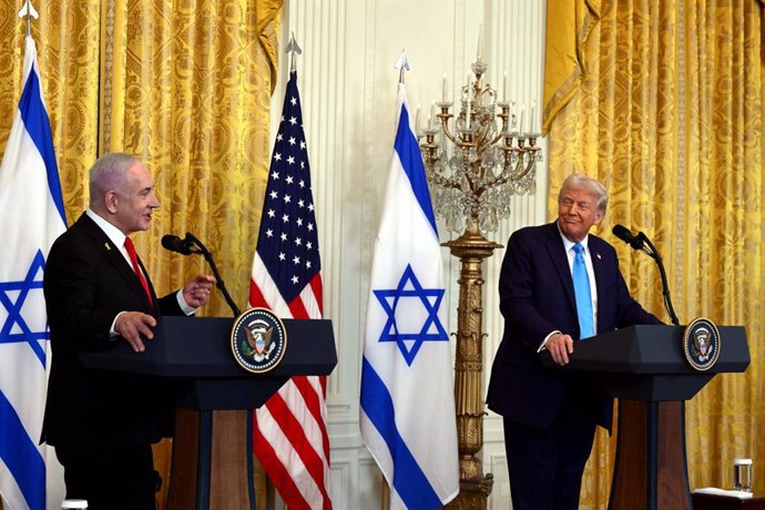 February 5, 2025, Washington, D.C, United States of America: U.S. President DONALD TRUMP hosts Israeli Prime Minister BENJAMIN NETANYAHU for an extensive five hour White House meeting.