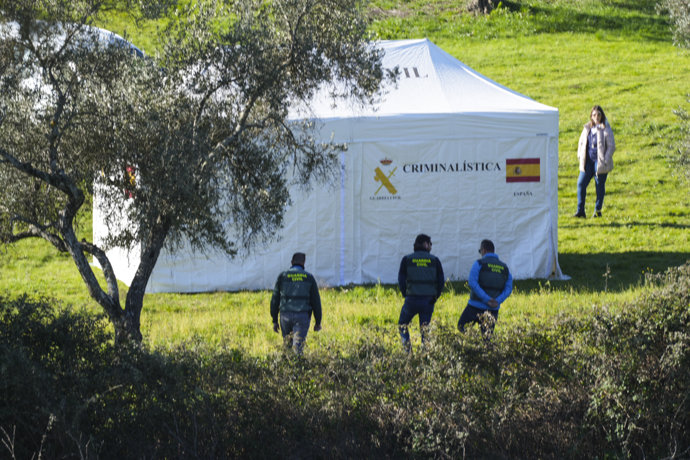 Imágenes de la búsqueda de una mujer desaparecida en Santa Olalla del Cala , a 7 de febrero de 2025 en Huelva (Andalucía, España).