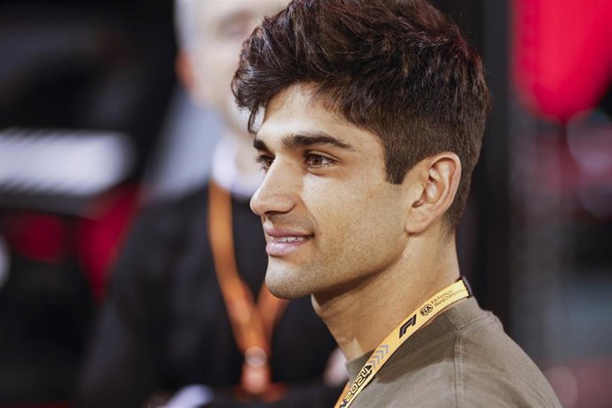 Archivo - El piloto de MotoGP madrileño Jorge Martín, en un evento de F1. 