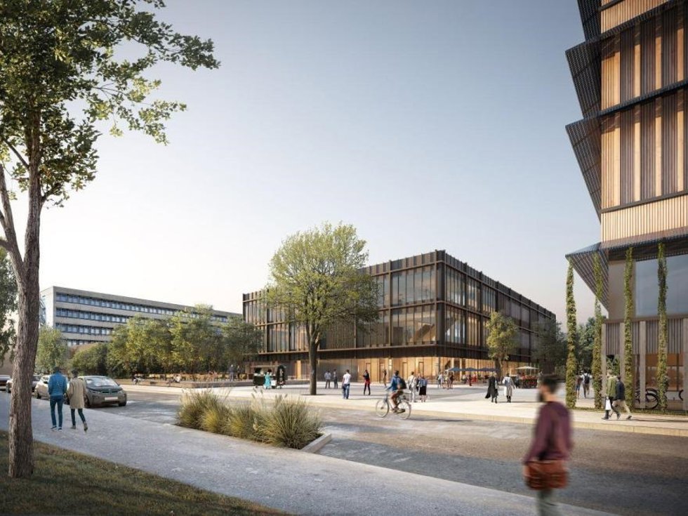 Infografía del edificio que construirá Hochtief en madera