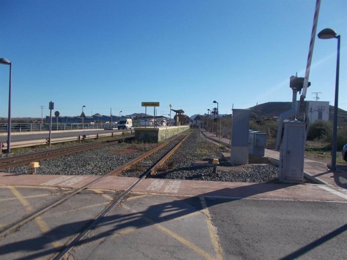 Paso a nivel en Cartagena (Murcia)