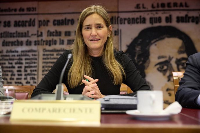 La vicepresidenta tercera y ministra para la Transición Ecológica y el Reto Demográfico, Sara Aagesen Muñoz, a 6 de febrero de 2025, en Madrid (España). 
