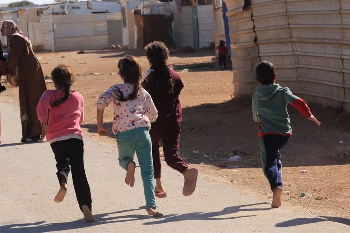 ZAATARI, Jan. 19, 2025  -- Syrian refugees are seen at Zaatari refugee camp in Jordan, Jan. 18, 2025. Zaatari refugee camp, which is located in north of Jordan, was officially put into use in 2012.