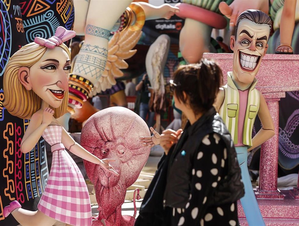 Archivo - Imagen de archivo de las Fallas 2024. 