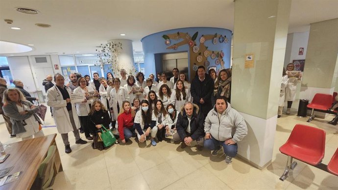 Concentración en el Centro de Salud de Laguna de Duero.