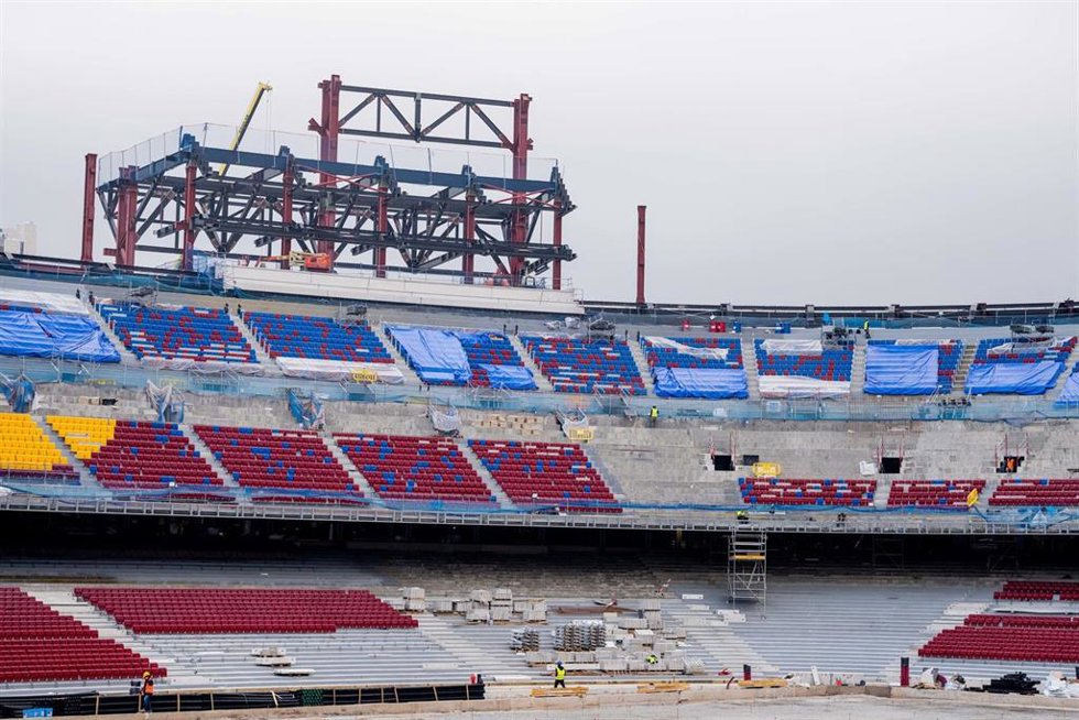 Estado de las obras del Spotify Camp Nou el 7 de febrero de 2025