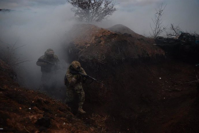 Despliegue de tropas ucranianas en la región de Donetsk