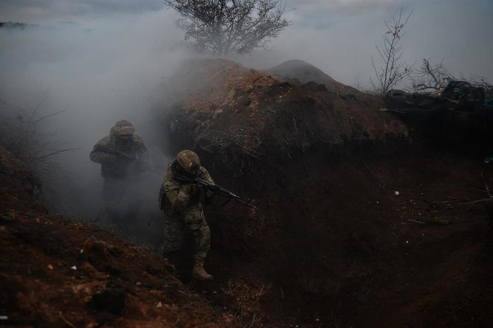 Despliegue de tropas ucranianas en la región de Donetsk