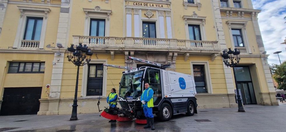 Vehículo de limpieza.