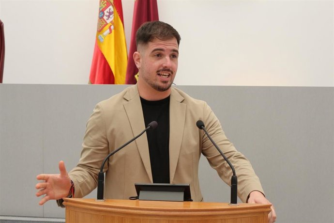 Archivo - El diputado regional y secretario general de las Juventudes Socialistas de la Región de Murcia, Miguel Ortega