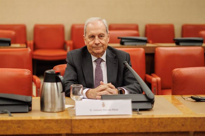 Archivo - El jurista Antonio Dorado Picón comparece durante la Comisión Consultiva de Nombramientos en el Congreso de los Diputados, a 16 de julio de 2024, en Madrid (España). (Foto de archivo).