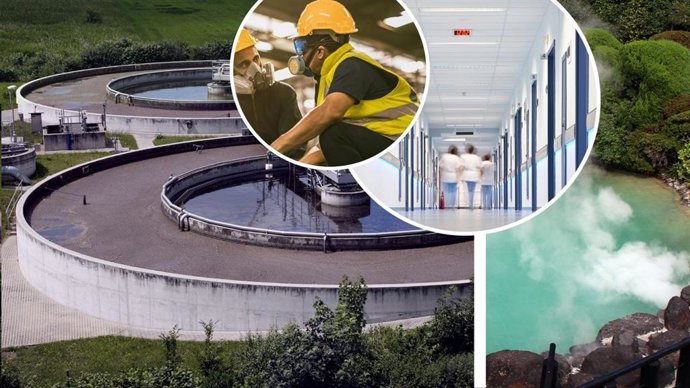 Distintos entornos de trabajo con exposición agentes de riesgo para los trabajadores