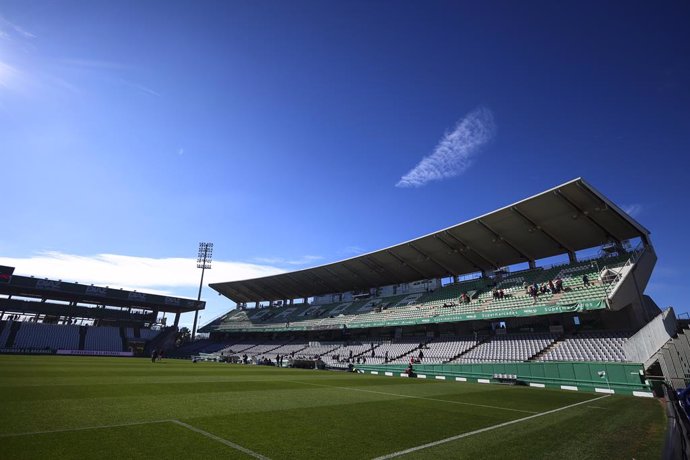 General view before the Spanish league, LaLiga Hypermotion, football match played between Cordoba CF and UD Almeria at Nuevo Arcangel stadium on January 12, 2025, in Cordoba, Spain.