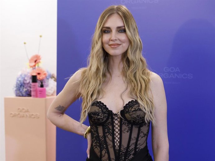 Chiara Ferragni en el photocall de la cena previa a los Premios Goya organizado por Goa Organics a 07 de Febrero de 2025 en Granada (España).    Álex Cámara / Europa Press FAMOSOS;EVENTO;PREMIOS GOYA;GOA ORGANICS 07/2/2025