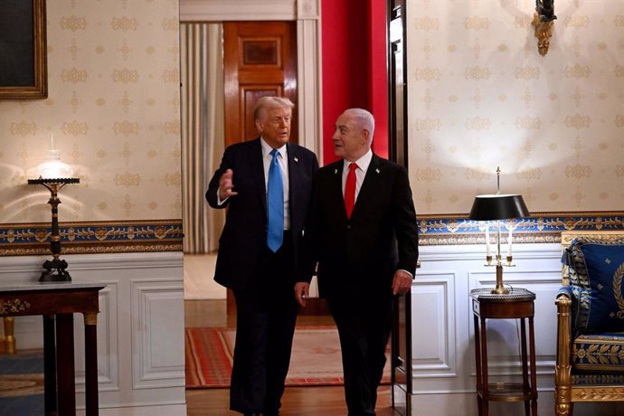 February 5, 2025, Washington, D.C, United States of America: U.S. President DONALD TRUMP hosts Israeli Prime Minister BENJAMIN NETANYAHU for an extensive five hour White House meeting.