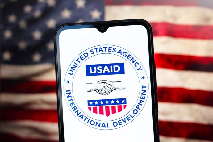 February 7, 2025, Canada: In this photo illustration, the United States Agency for International Development (USAID) logo is seen displayed on a smartphone screen.