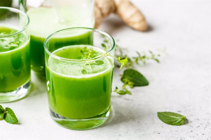 Archivo - Batido verde detox.