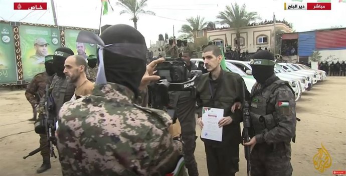 Liberación de los rehenes israelíes Or Levi, Eli Sharabi y Ohad Ben Ami