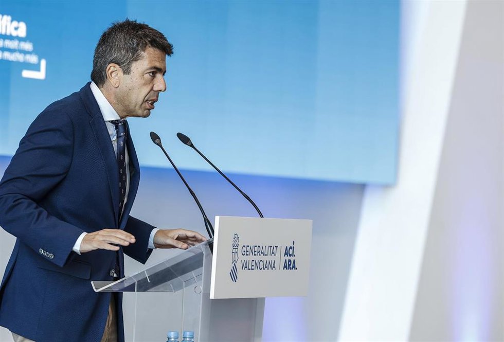 El president de la Generalitat y líder del PPCV, Carlos Mazón, en una imagen de archivo
