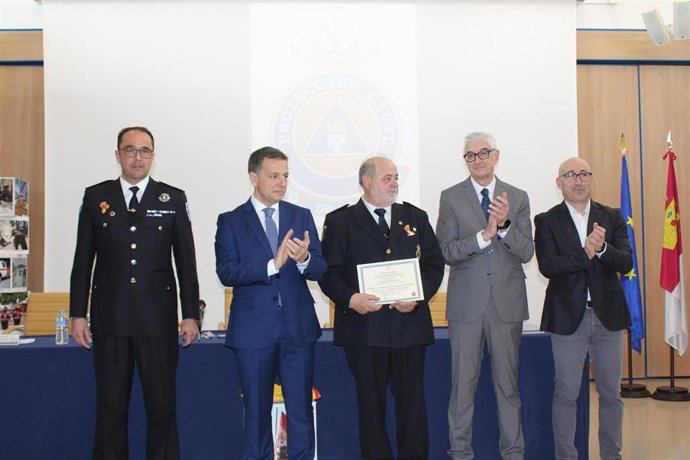 Acto de aniversario de Protección Civil.