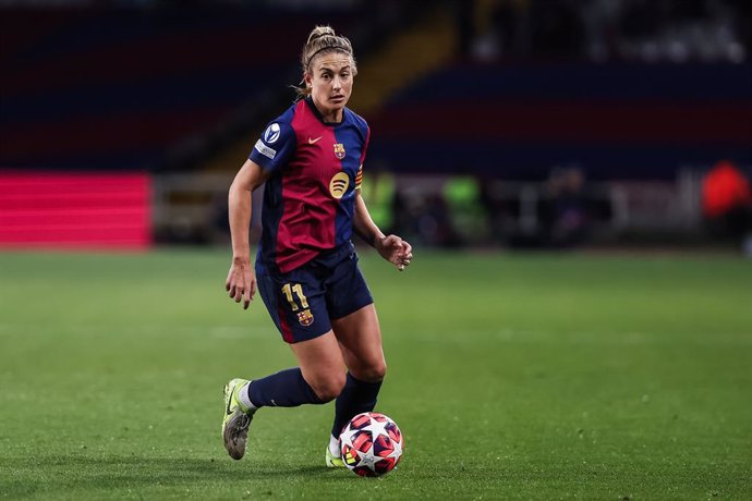 Archivo - Alexia Putellas of FC Barcelona Femenino in action during the UEFA Women’s Champions League Group Stage MD6, football match played between FC Barcelona and Manchester City FC at Estafi Olimpic Lluis Companys on December 18, 2024 in Barcelona, Sp