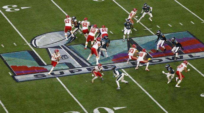 Archivo - Imagen de la Super Bowl de 2023 entre los Kansas City Chiefs y los Philadelphia Eagles