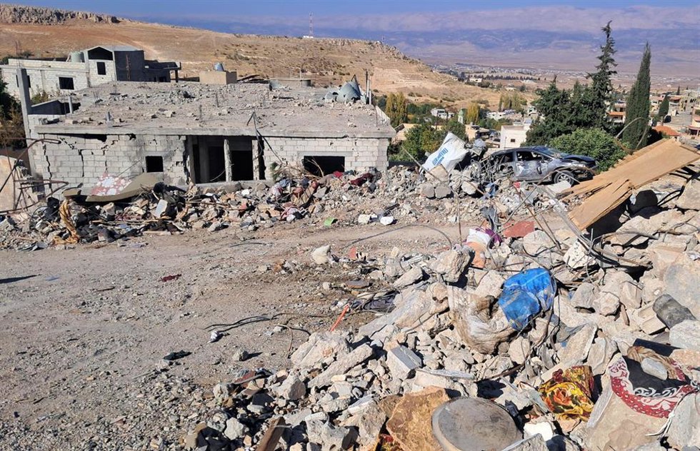 Archivo - Bombardeo israelí en el valle de la Bekaa, en Líbano (archivo)