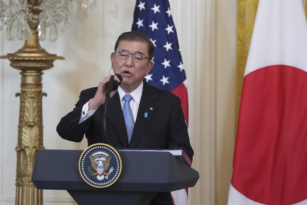 El primer ministro de Japón, Shigeru Ishiba, en Estados Unidos.