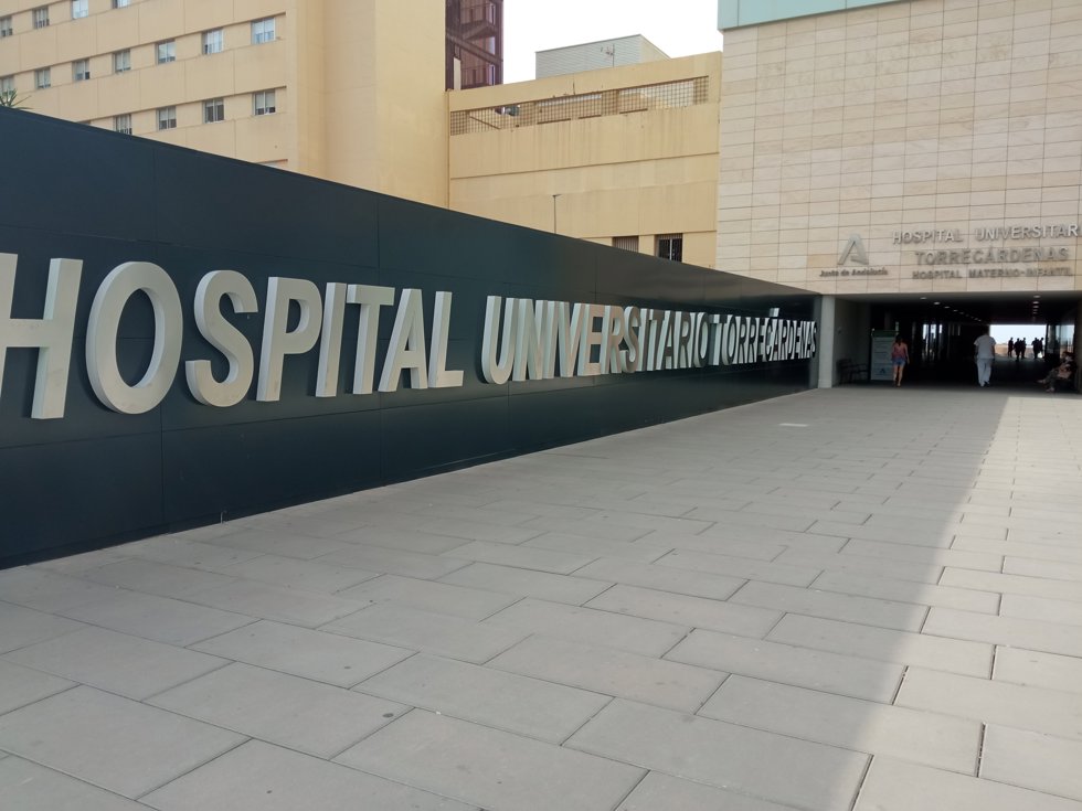 Hospital Universitario Torrecárdenas, uno de los puntos de la concentración.