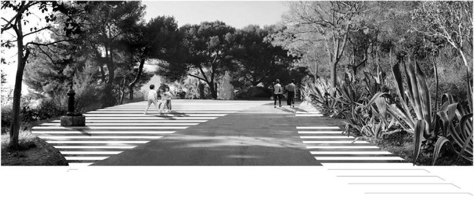 Vista de la remodelación del Parc del Turó de la Peira