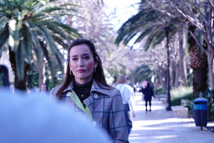 Imagen de la portavoz del Partido Popular, Elisa Pérez de Siles, en Málaga.