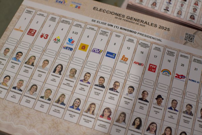 Papereta de les eleccions de l'Equador