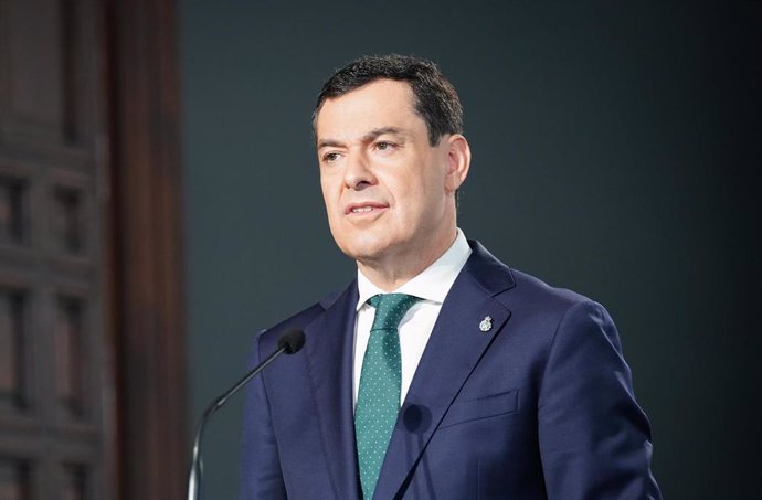 Archivo - El presidente de la Junta de Andalucía, Juanma Moreno