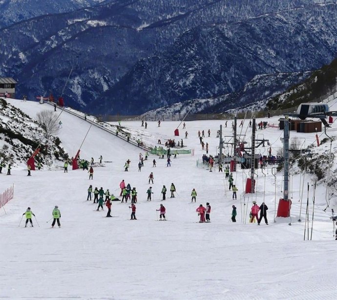 Estación de esquí de Valle Laciana-Leitariegos, en la provincia de León.