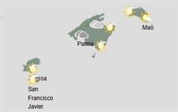 El tiempo hoy, lunes 10 de febrero, en Baleares.